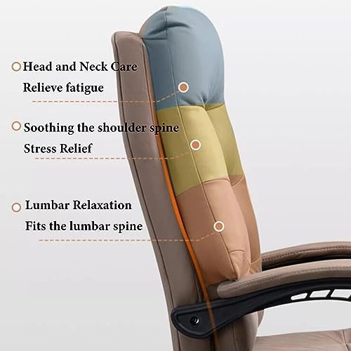 Silla de Oficina Ejecutiva Reclinable con Masaje y Reposapiés
