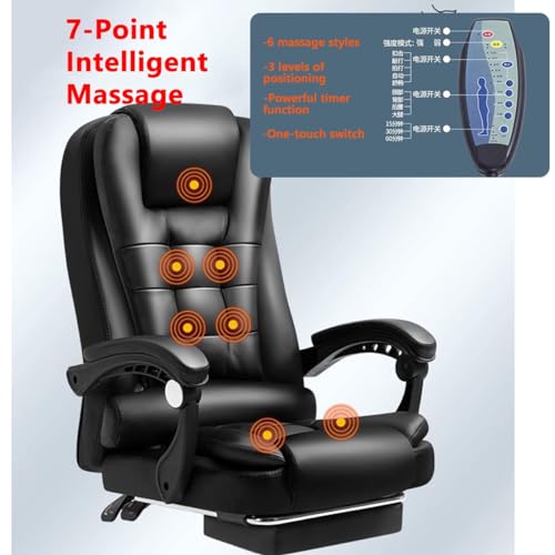 Silla de Oficina Ejecutiva con Masaje 7 Puntos y Ruedas