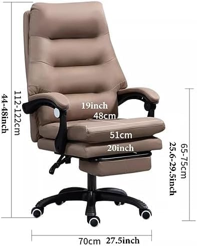 Silla de Oficina Ejecutiva Reclinable con Masaje y Reposapiés