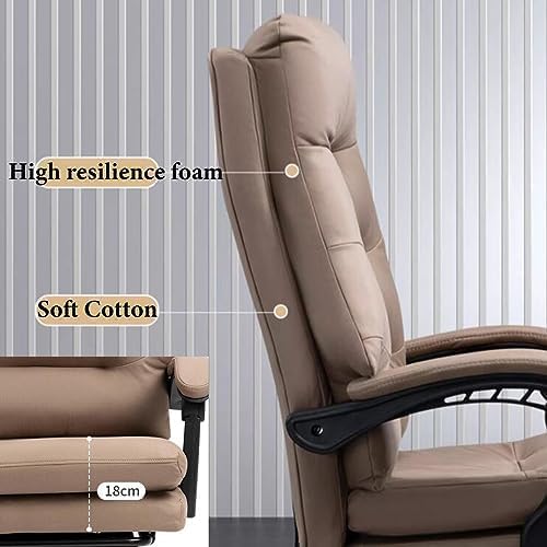 Silla de Oficina Ejecutiva Reclinable con Masaje y Reposapiés