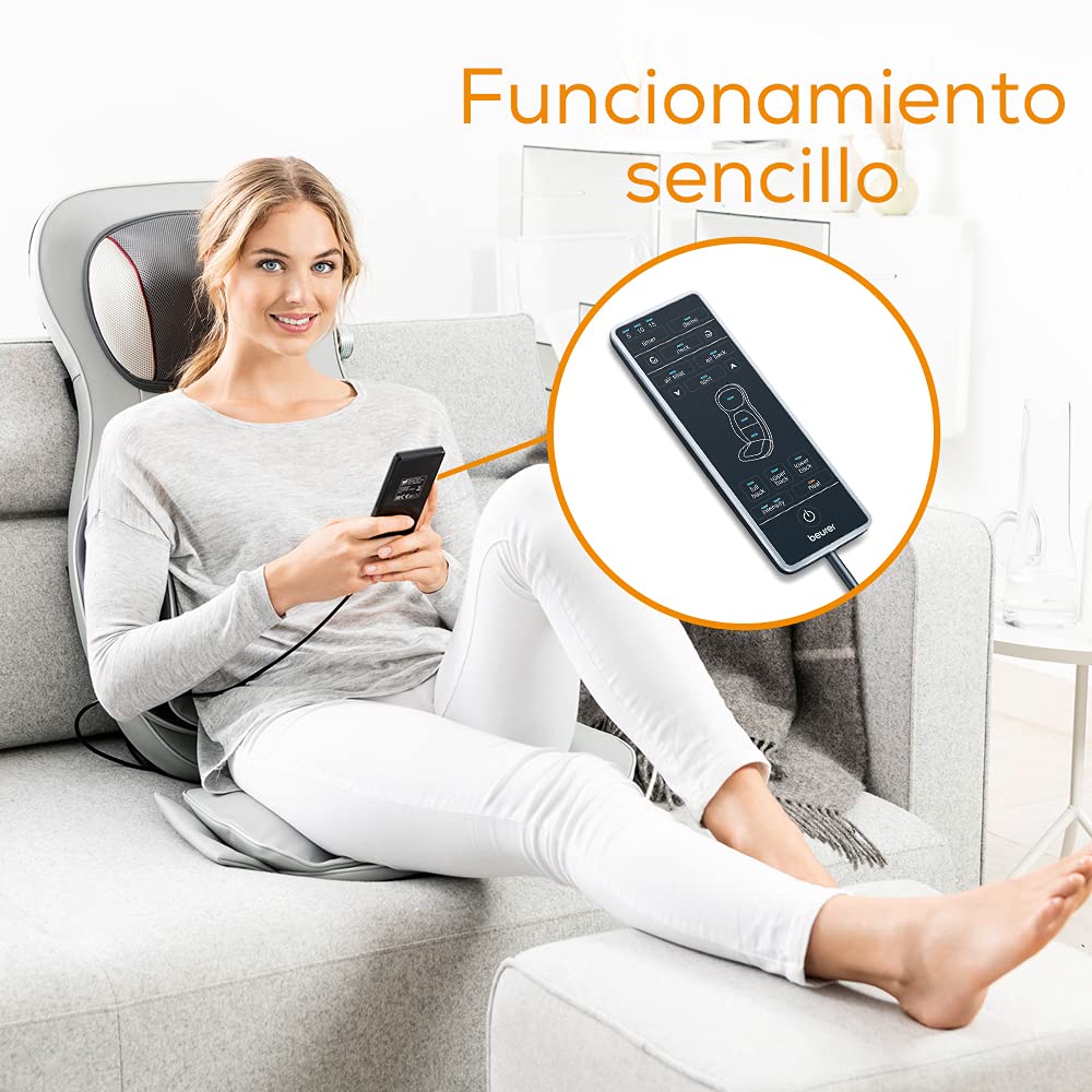 Funda de Asiento de Masaje Beurer MG 320 con Calor y Luz