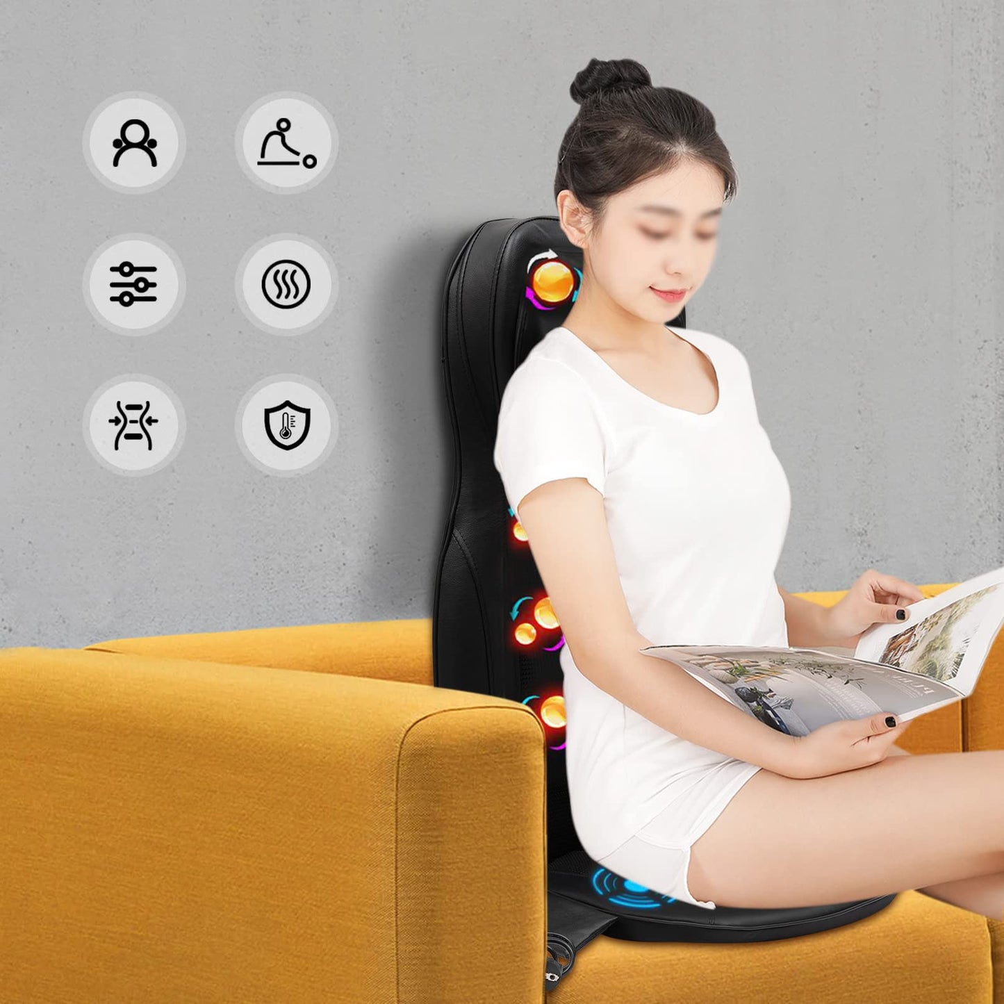 Comfier Masajeador Shiatsu de Cuello y Espalda con Calor