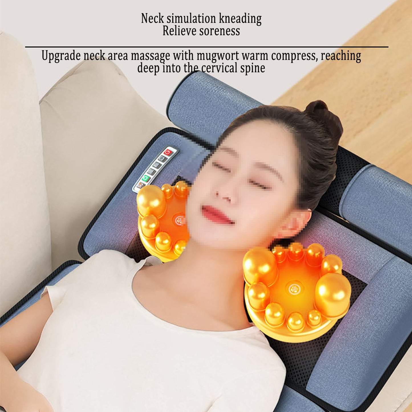 Silla de Masaje Multifuncional para Espalda, Cuello y Piernas