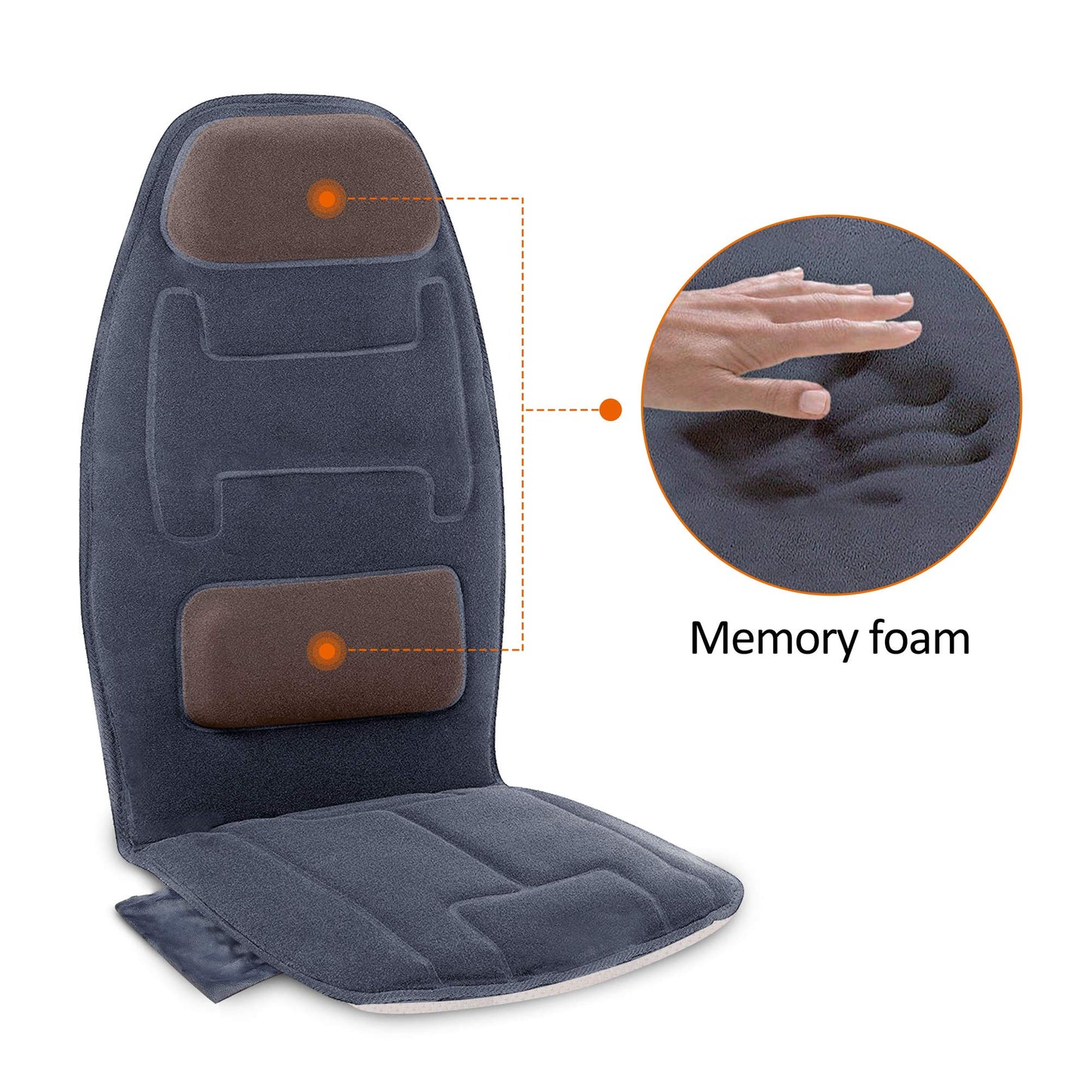 Snailax Almohadilla de Masaje para Silla con 10 Motores