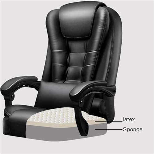 BODHIS Silla de Oficina Moderna con Reposapiés y Masaje