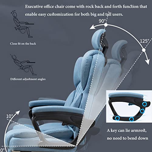 Silla Ejecutiva Ergonómica con Masaje, Calefacción y Almohada Lumbar