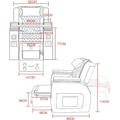 Silla Eléctrica de Spa para Uñas, Pies y Masajes
