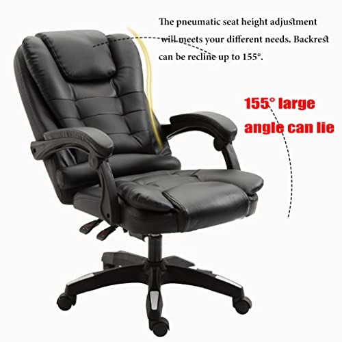 Silla Mecedora Giratoria de Oficina con Masaje 7 Puntos