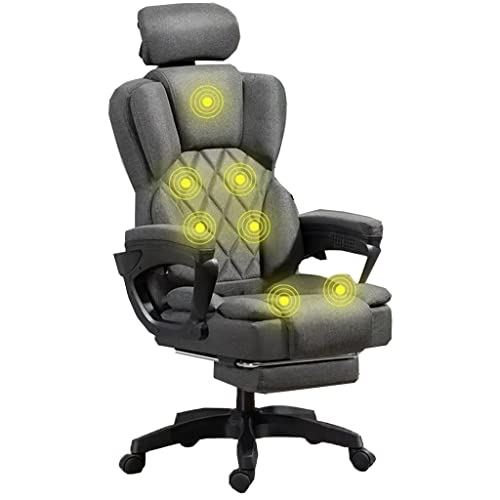 Silla Ejecutiva Ergonómica con Masaje, Calefacción y Almohada Lumbar