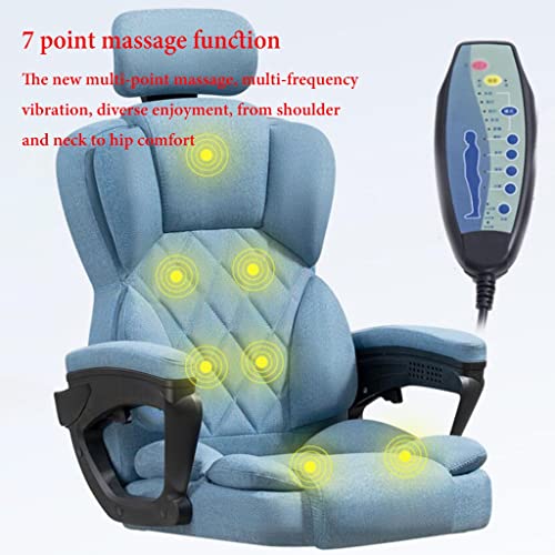 Silla Ejecutiva Ergonómica con Masaje, Calefacción y Almohada Lumbar