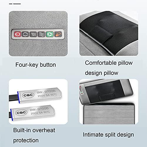 Colchoneta de Masaje para Silla de Oficina con Calor 9 Modos