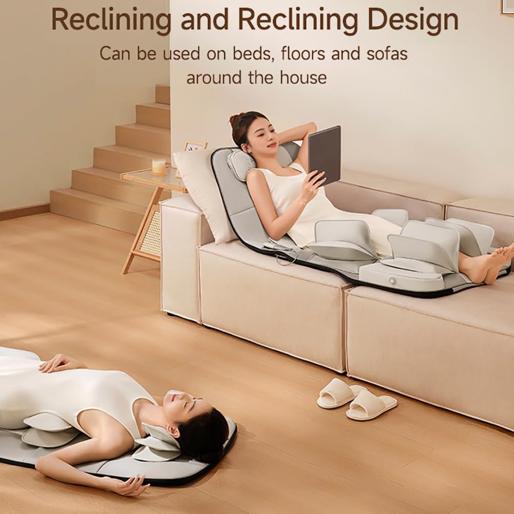 Estera de Masaje Ajustable con Almohadillas y Bolsas de Aire