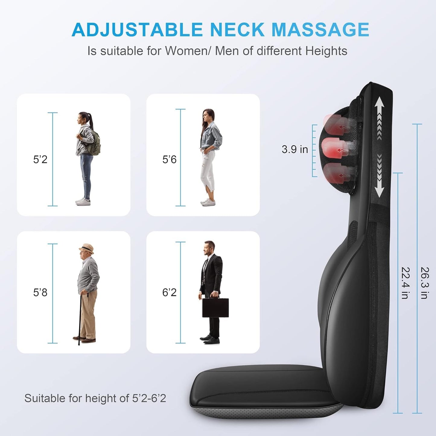 Almohadilla de Masaje COMFIER Shiatsu de Tejido Profundo