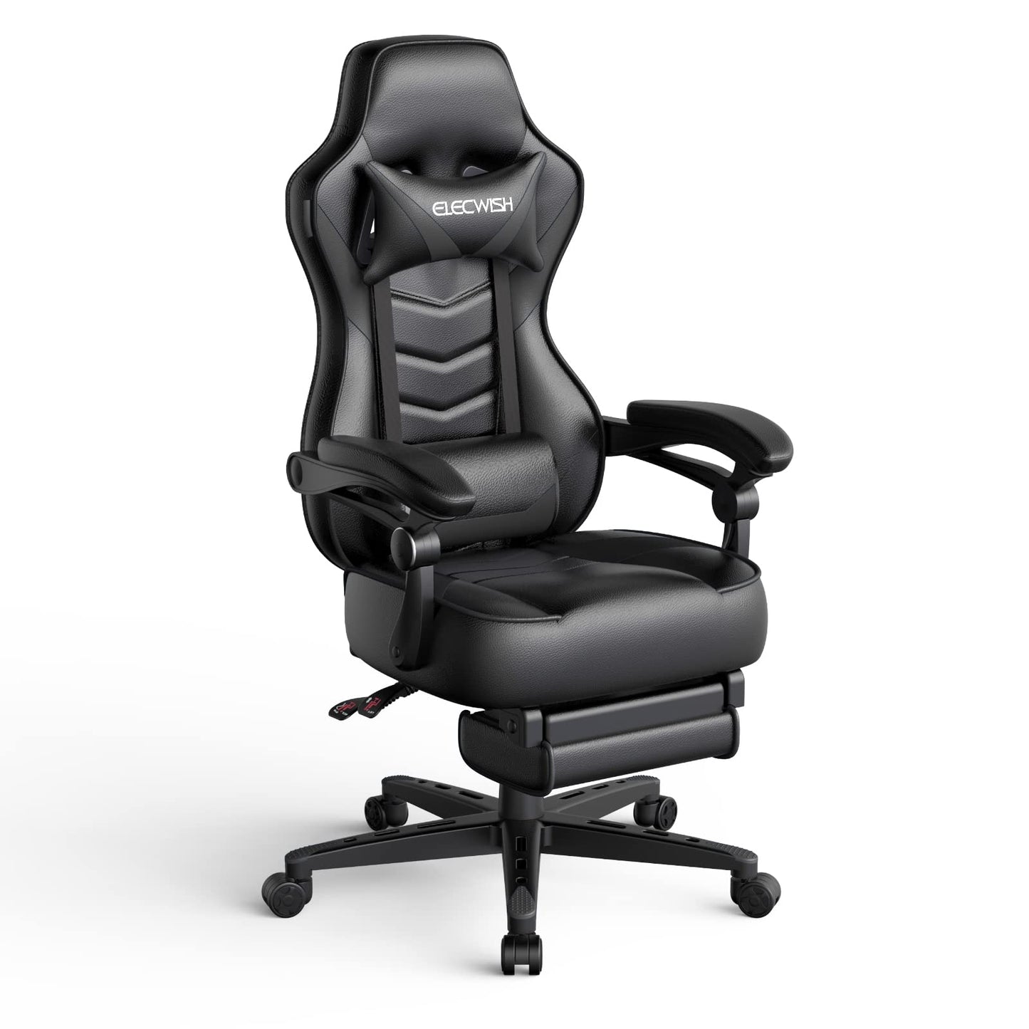 Fullwatt Silla de Juegos Reclinable con Masaje y Reposapiés