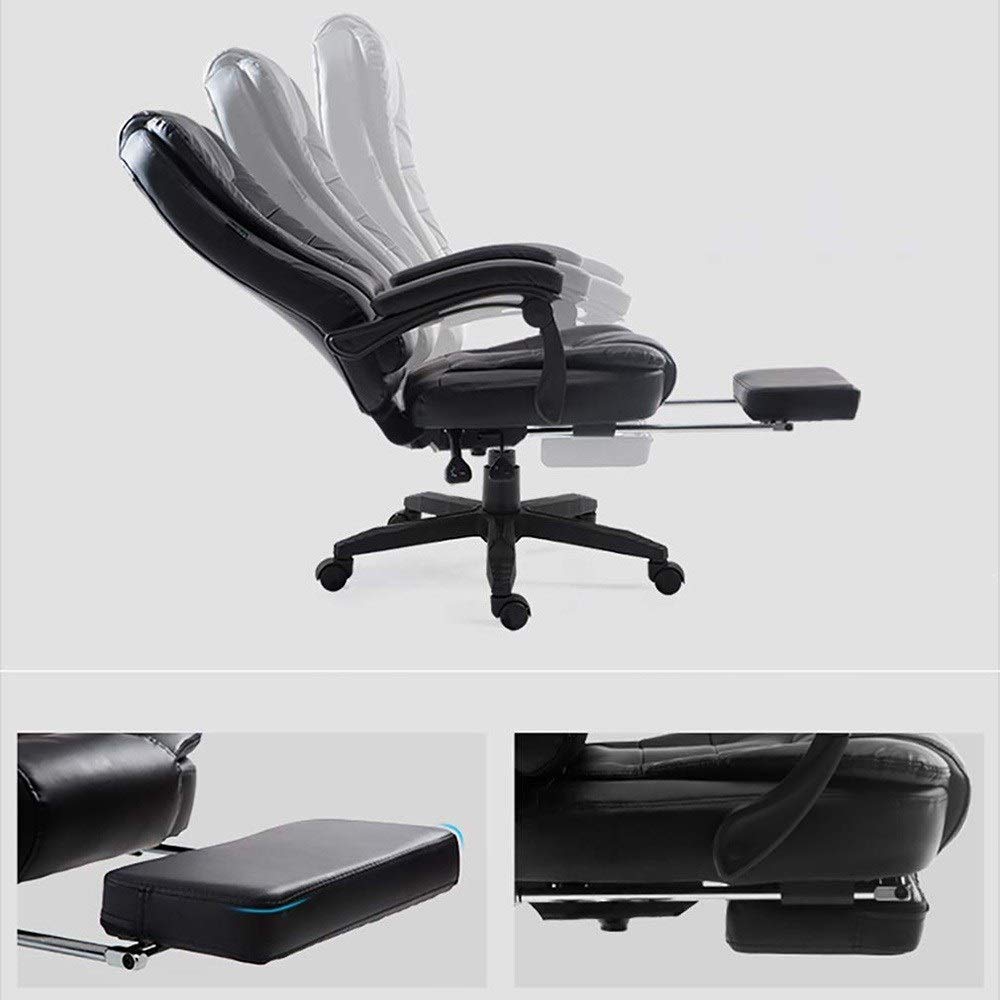 FYMLP Silla Ergonómica de Oficina con Masaje Cuero