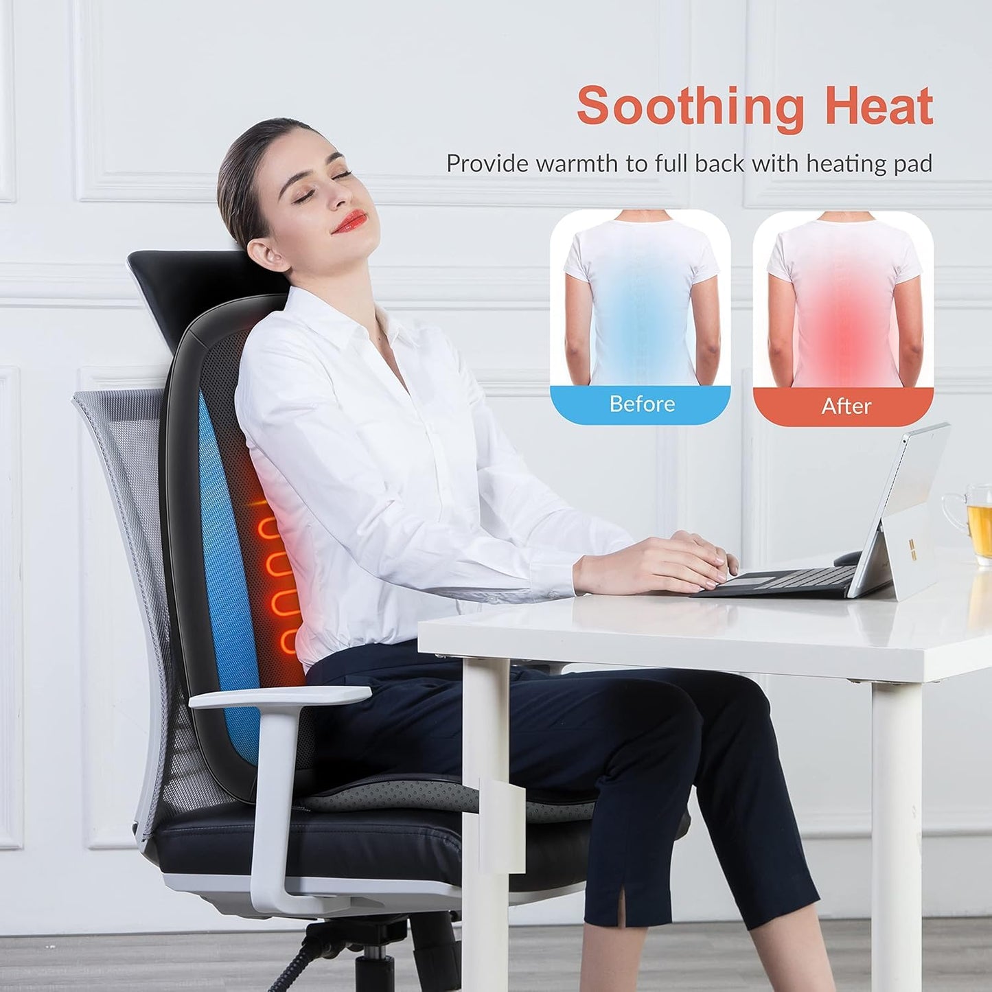 Almohadilla de Masaje COMFIER Shiatsu de Tejido Profundo