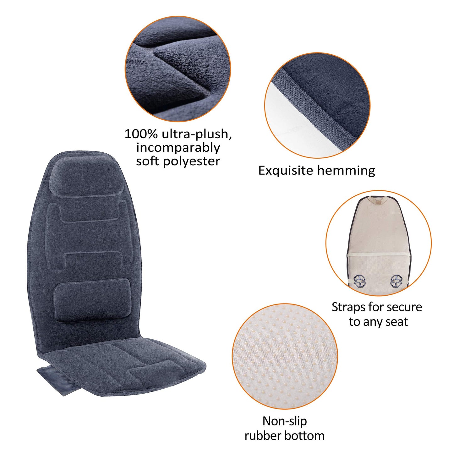 Snailax Almohadilla de Masaje para Silla con 10 Motores