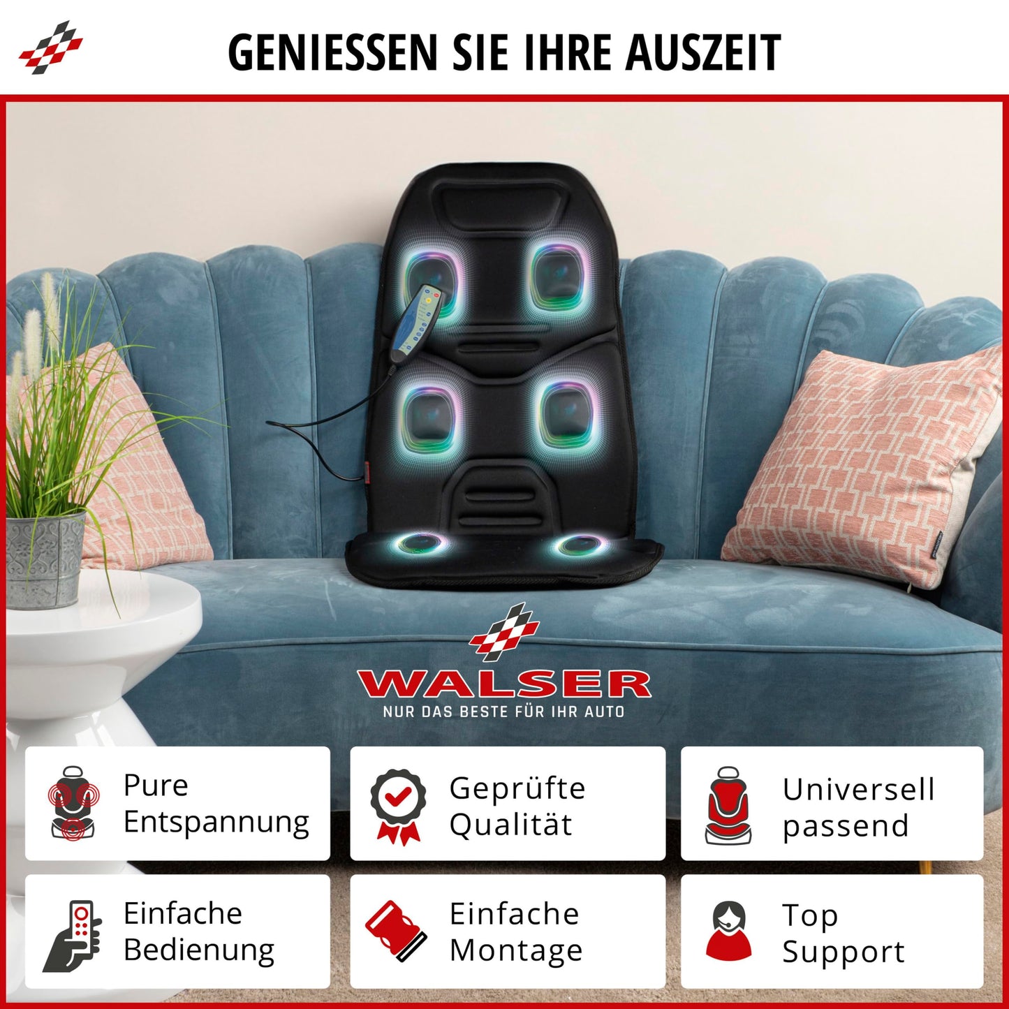 Funda de Masaje para Coche Walser Relax Drive